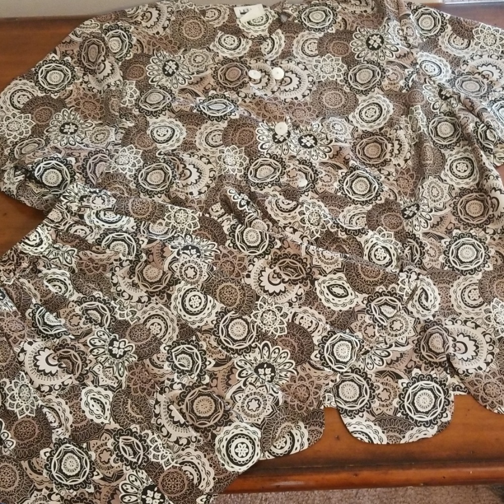 Ladies plus size 2 piece skirt set